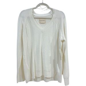 Lucky Brand 🍀 Vneck Cream Sweater Lucky Brand NWT